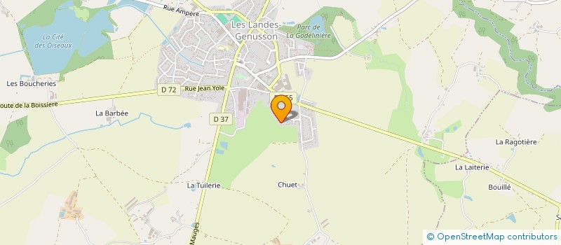 localisation de l'entreprise MONSIEUR ROMAIN AMIOT  LES LANDES-GENUSSON