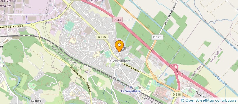 localisation de l'entreprise MONSIEUR ROMAIN ANCEL  LA VERPILLIERE