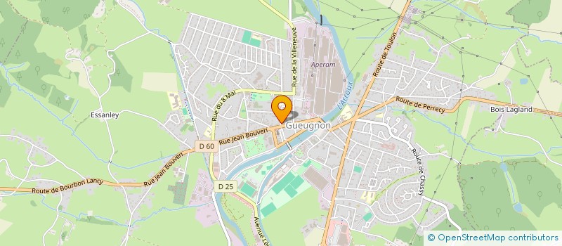 localisation de l'entreprise MONSIEUR ROMAIN ANDRE  GUEUGNON