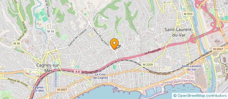 localisation de l'entreprise MONSIEUR ROMAIN ANDREA  CAGNES-SUR-MER