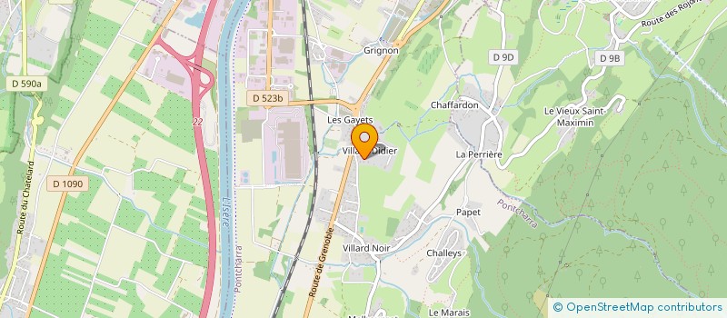 localisation de l'entreprise MONSIEUR ROMAIN ANGERETTI  PONTCHARRA