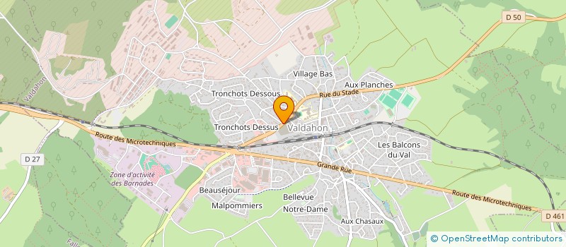localisation de l'entreprise MONSIEUR ROMAIN ANGONNET à VALDAHON