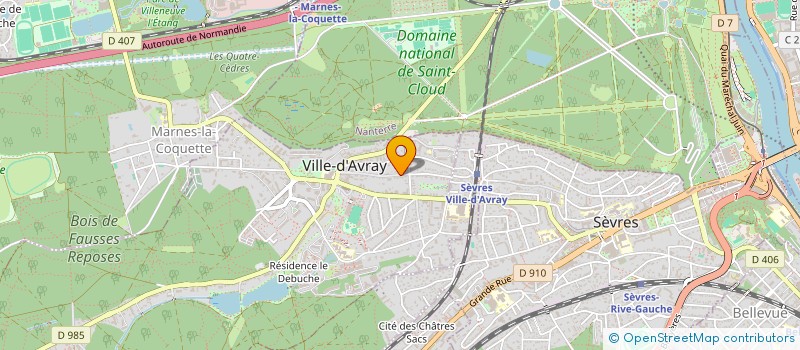 localisation de l'entreprise MONSIEUR ROMAIN ARNAUD  VILLE-D'AVRAY