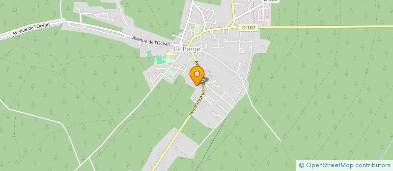 localisation de l'entreprise MONSIEUR ROMAIN AUBUCHOU  LE PORGE