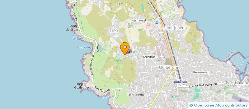localisation de l'entreprise MONSIEUR ROMAIN AUFFRET à QUIBERON