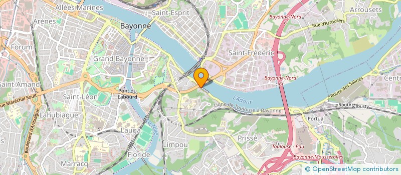 localisation de l'entreprise MONSIEUR ROMAIN AUGE  BAYONNE