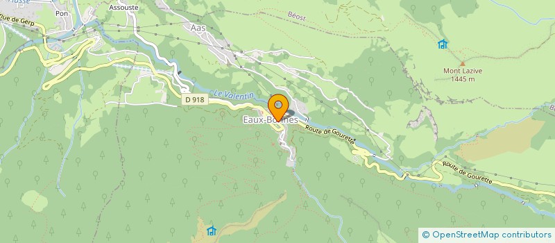 localisation de l'entreprise MONSIEUR ROMAIN AUGER  EAUX-BONNES