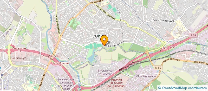 localisation de l'entreprise MONSIEUR ROMAIN AURIAC à L'UNION