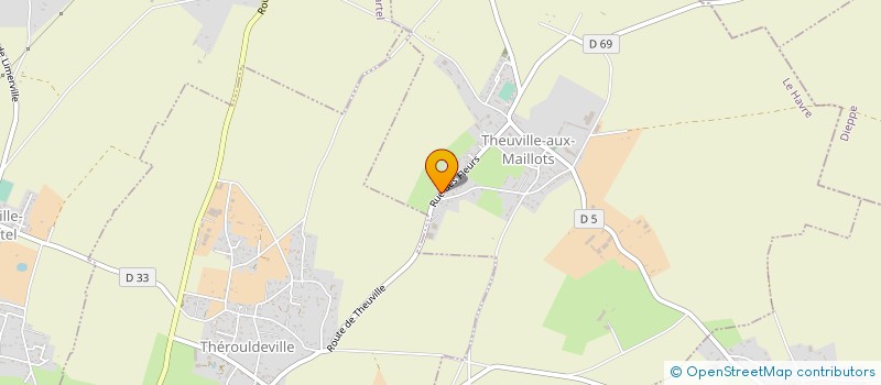 localisation de l'entreprise MONSIEUR ROMAIN AUVRAY  THEUVILLE-AUX-MAILLOTS