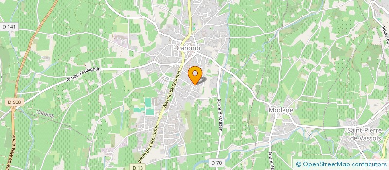 localisation de l'entreprise MONSIEUR ROMAIN AYME  CAROMB