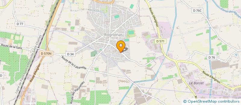 localisation de l'entreprise MONSIEUR ROMAIN BACILE  ROGNONAS