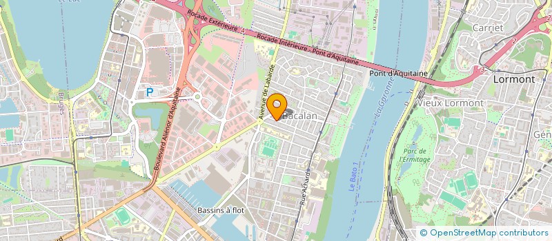 localisation de l'entreprise MONSIEUR ROMAIN BAGGIO  BORDEAUX