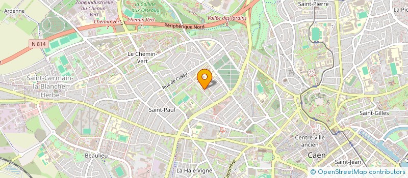 localisation de l'entreprise MONSIEUR ROMAIN BAILLIEU à CAEN