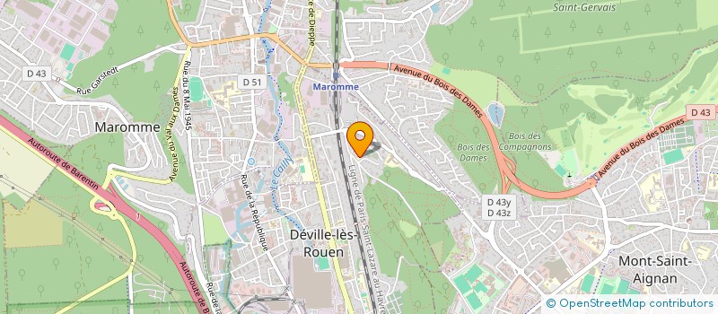 localisation de l'entreprise MONSIEUR ROMAIN BAILLOT  DEVILLE-LES-ROUEN