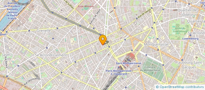 localisation de l'entreprise MONSIEUR ROMAIN BAILLY  PARIS 15