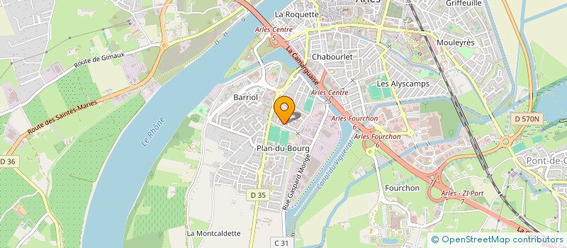 localisation de l'entreprise MONSIEUR ROMAIN BARBAS  ARLES