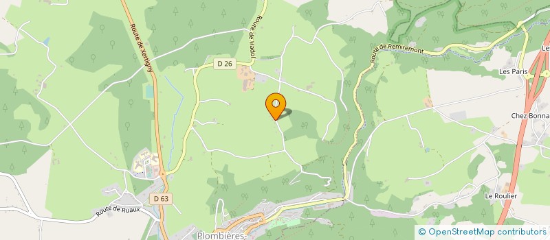 localisation de l'entreprise MONSIEUR ROMAIN BARBEAU  PLOMBIERES-LES-BAINS