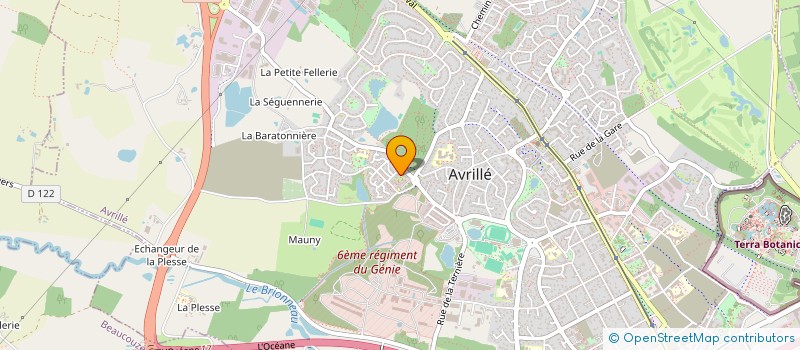 localisation de l'entreprise MONSIEUR ROMAIN BARBEDETTE  AVRILLE