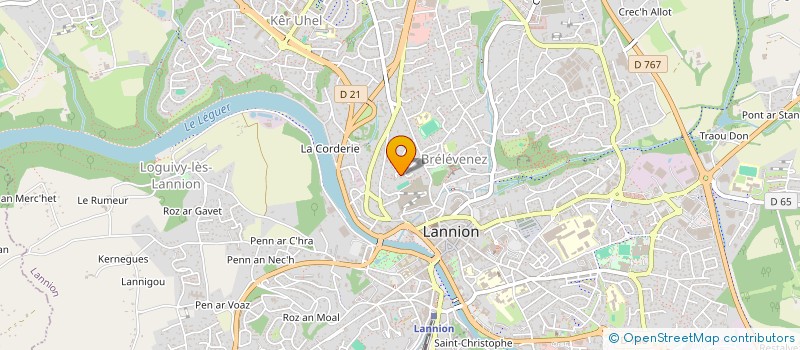 localisation de l'entreprise MONSIEUR ROMAIN BAREAU  LANNION