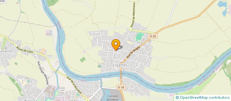 localisation de l'entreprise MONSIEUR ROMAIN BARRIER  TIGNIEU-JAMEYZIEU