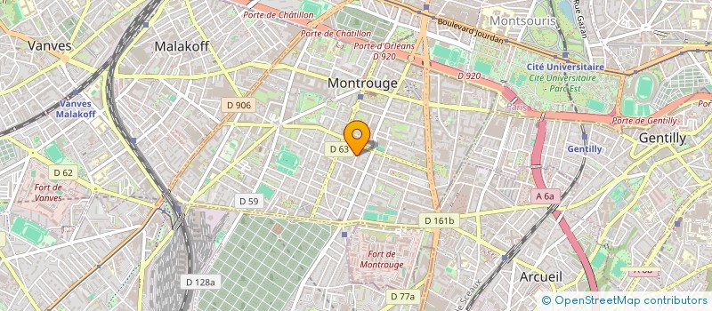 localisation de l'entreprise MONSIEUR ROMAIN BARTH  MONTROUGE