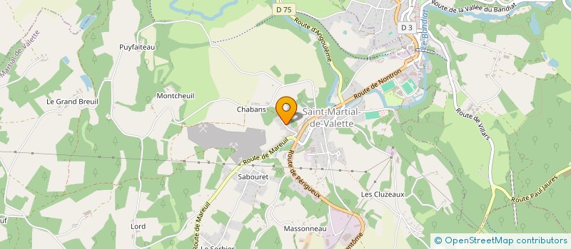 localisation de l'entreprise MONSIEUR ROMAIN BARTKOWIAK  SAINT-MARTIAL-DE-VALETTE