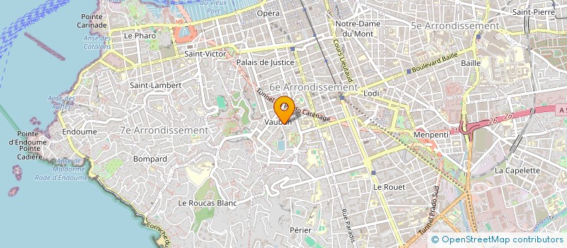 localisation de l'entreprise MONSIEUR ROMAIN BASCOU à MARSEILLE