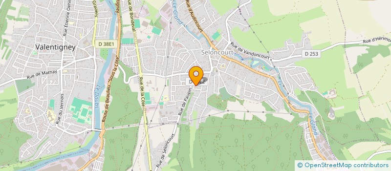 localisation de l'entreprise MONSIEUR ROMAIN BASTIANON  SELONCOURT