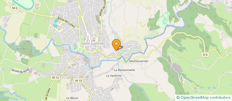 localisation de l'entreprise MONSIEUR ROMAIN BASTIDE  SAINT-GALMIER