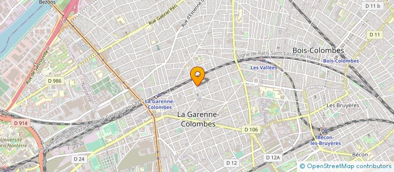 localisation de l'entreprise MONSIEUR ROMAIN BAUGUE à LA GARENNE-COLOMBES