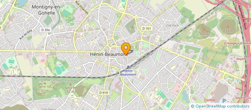 localisation de l'entreprise MONSIEUR ROMAIN BAURAIN à HENIN-BEAUMONT