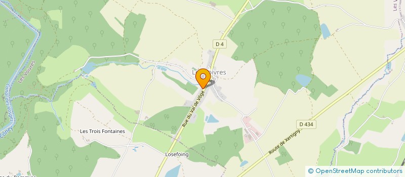 localisation de l'entreprise MONSIEUR ROMAIN BAZIN  LES VOIVRES