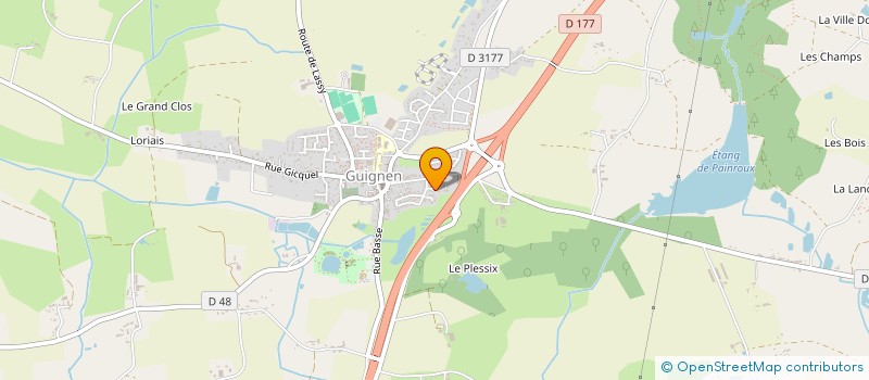 localisation de l'entreprise MONSIEUR ROMAIN BEAUFILS  GUIGNEN