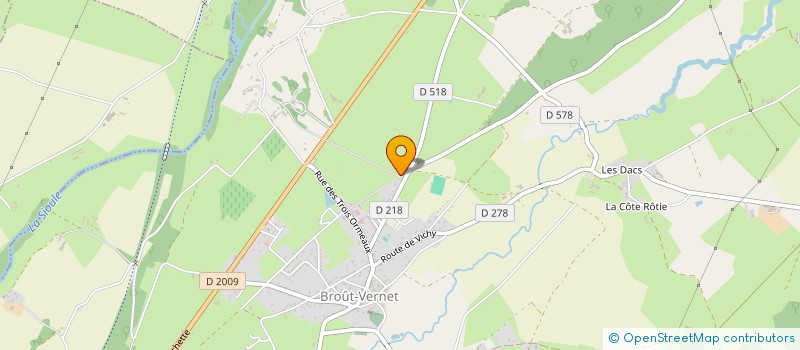 localisation de l'entreprise MONSIEUR ROMAIN BEAULATON  ESPINASSE-VOZELLE