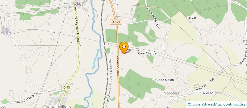 localisation de l'entreprise MONSIEUR ROMAIN BEAULIEU  NOROLLES