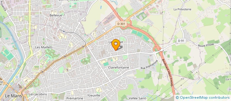 localisation de l'entreprise MONSIEUR ROMAIN BEAUVOIR  LE MANS