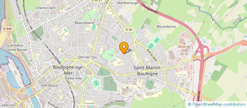 localisation de l'entreprise MONSIEUR ROMAIN BECARD  SAINT-MARTIN-BOULOGNE