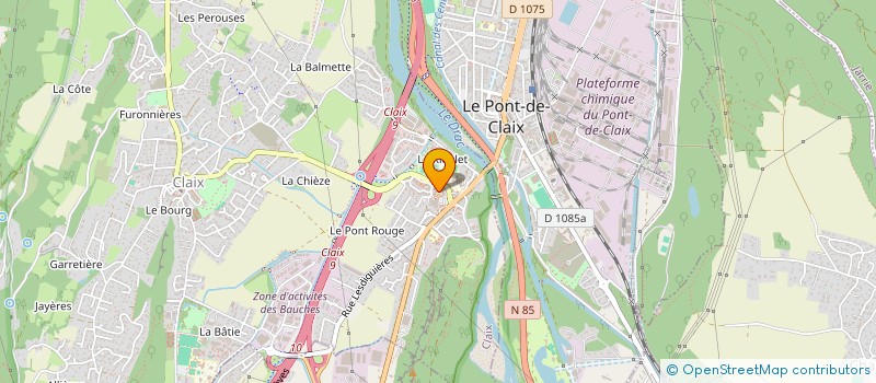 localisation de l'entreprise MONSIEUR ROMAIN BEDEL  CLAIX