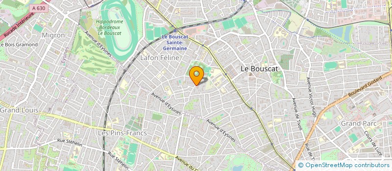 localisation de l'entreprise MONSIEUR ROMAIN BEDOURET  LE BOUSCAT