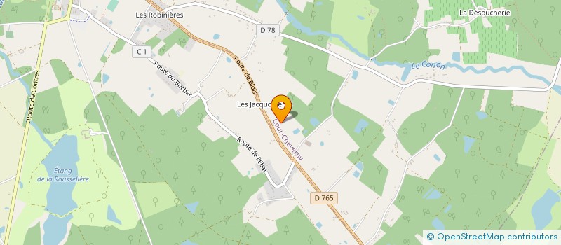 localisation de l'entreprise MONSIEUR ROMAIN BEERNAERT  COUR-CHEVERNY