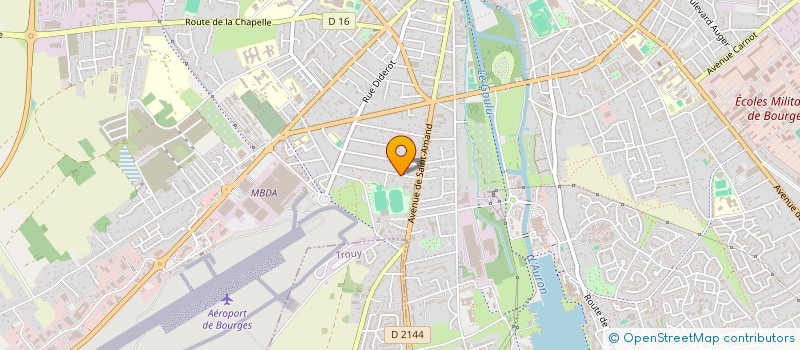 localisation de l'entreprise MONSIEUR ROMAIN BEGAT  BOURGES