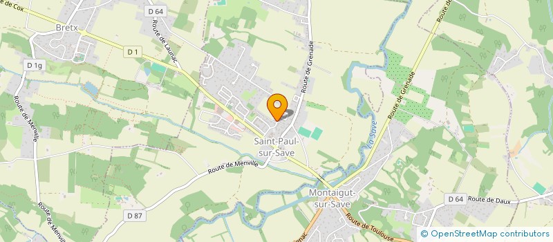 localisation de l'entreprise MONSIEUR ROMAIN BEGUE  SAINT-PAUL-SUR-SAVE