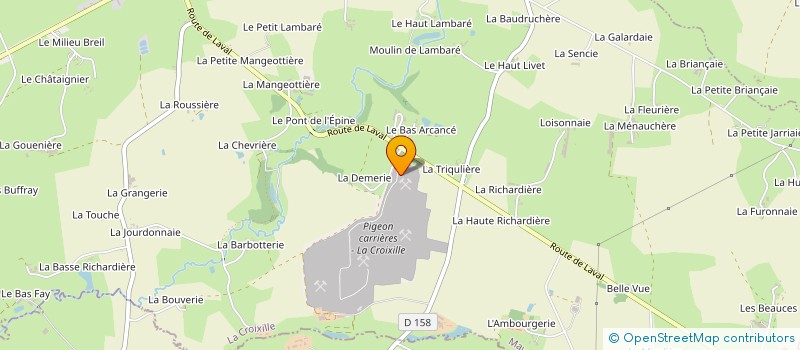 localisation de l'entreprise MONSIEUR ROMAIN BELHAIRE  SAINT-HILAIRE-DU-MAINE