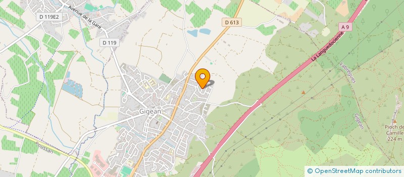 localisation de l'entreprise MONSIEUR ROMAIN BENAVENQ  GIGEAN