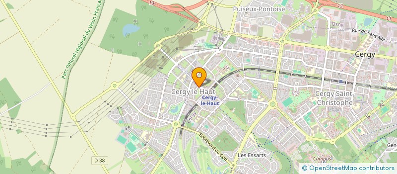 localisation de l'entreprise MONSIEUR ROMAIN BENOZENE  CERGY