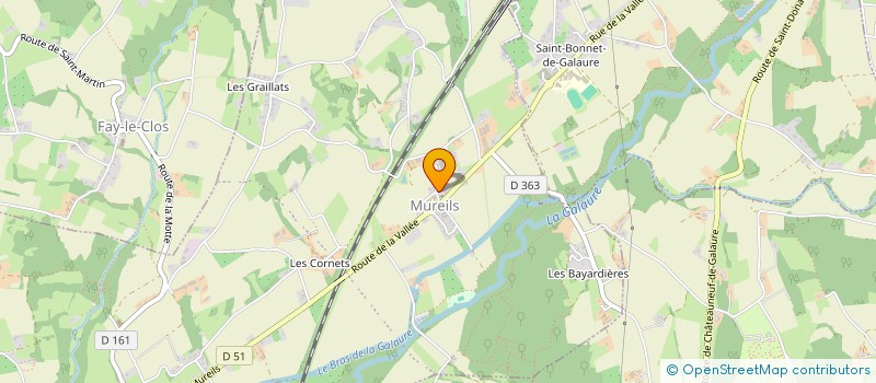 localisation de l'entreprise MONSIEUR ROMAIN BEOLET  SAINT-JEAN-DE-GALAURE