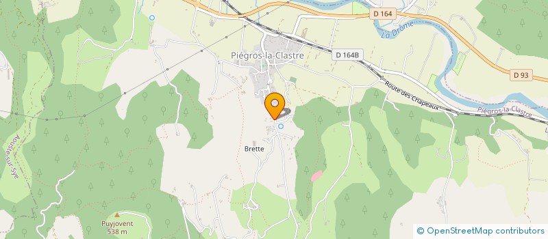 localisation de l'entreprise MONSIEUR ROMAIN BERGAENTZLE  PIEGROS-LA-CLASTRE