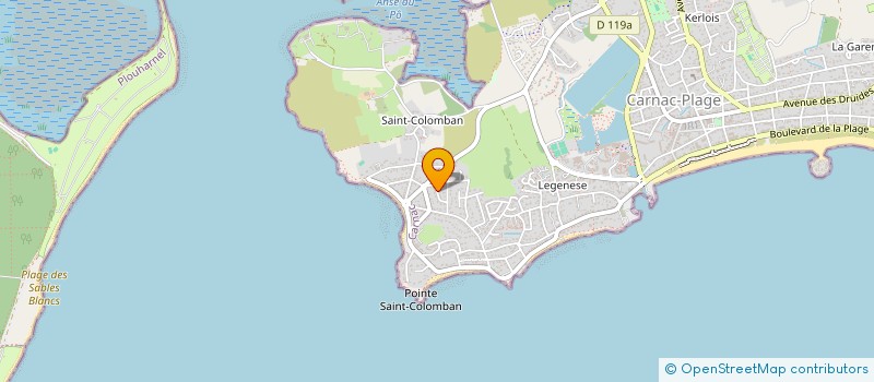 localisation de l'entreprise MONSIEUR ROMAIN BERROU  CARNAC