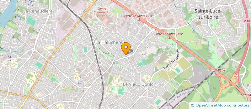 localisation de l'entreprise MONSIEUR ROMAIN BERT à NANTES