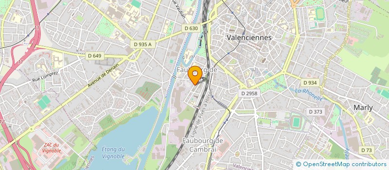 localisation de l'entreprise MONSIEUR ROMAIN BERTEZ  VALENCIENNES